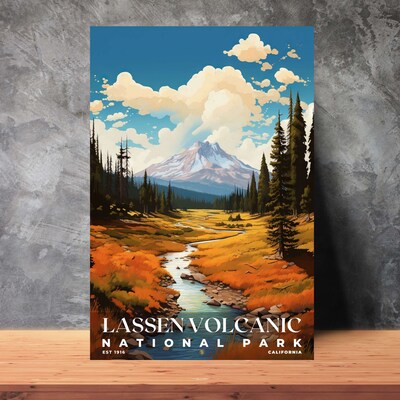 Lassen Volcanic National Park Poster, Travel Art, Office Poster, Home Decor | S6 - image3